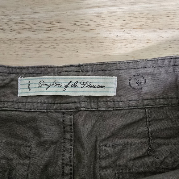 Daughters of the Liberation Pants Womens 00 Utility Cargo Stretch Casual Workwea - Picture 3 of 11